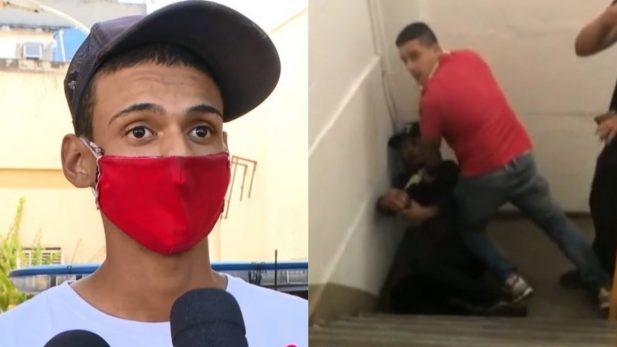 Jovem foi agredido pelos policiais