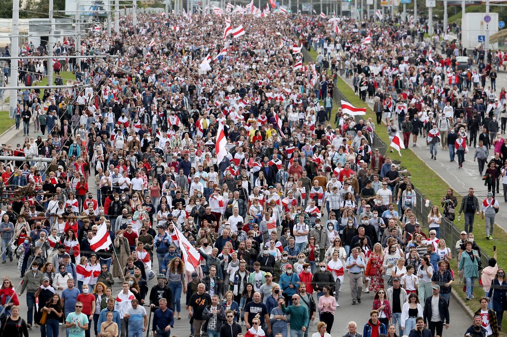 Protestos em Belarus