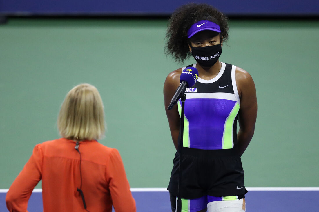 Naomi Osaka homenageia vítimas da violência policial nos Estados Unidos