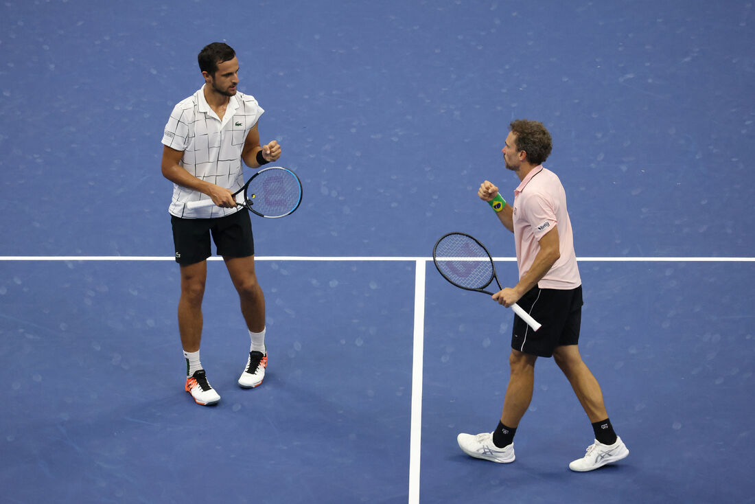 O croata Mate Pavic e Bruno Soares em final disputada pelo US Open