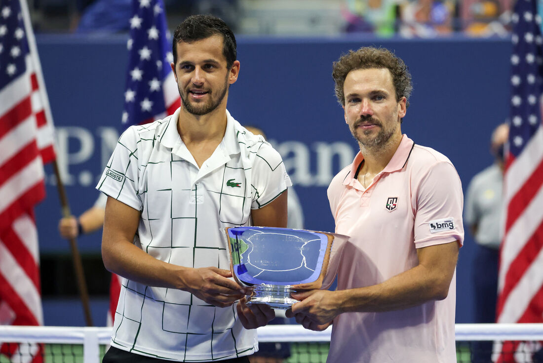 Mate Pavic (E) e Bruno Soares (D) foram campeões do US Open