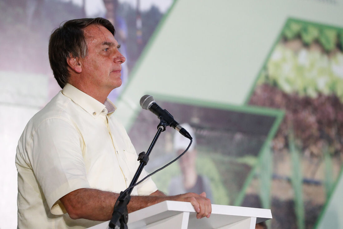 Presidente Jair Bolsonaro durante discurso