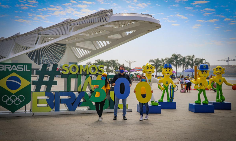 Exposição promovida pelo COB em comemoração aos 300 dias que faltam para os Jogos de Tóquio