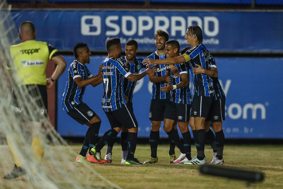 Grêmio comemora gol