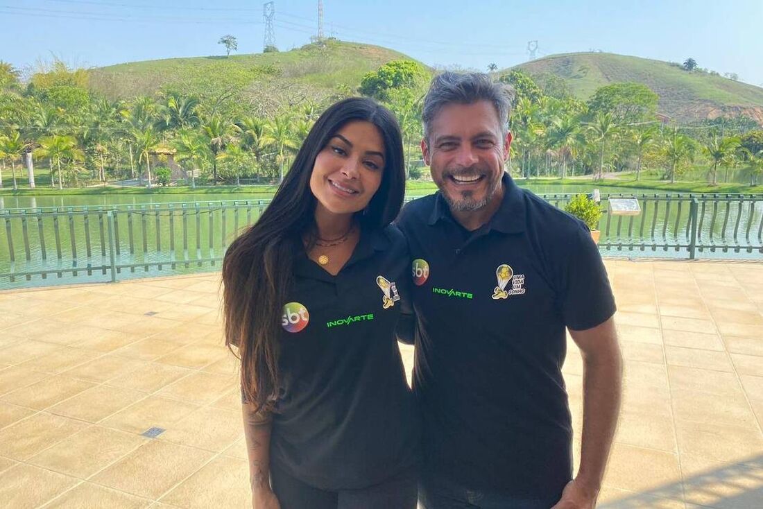 Aline Riscado e Luigi Baricelli