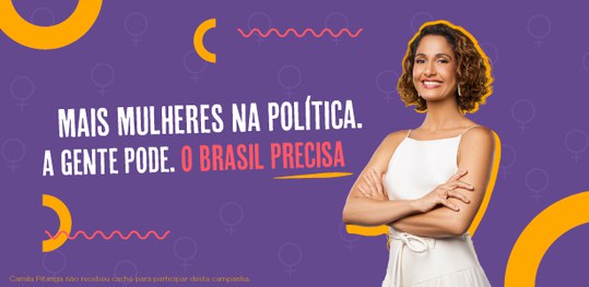 Camila Pitanga protagoniza campanha do TSE por mais mulheres na política