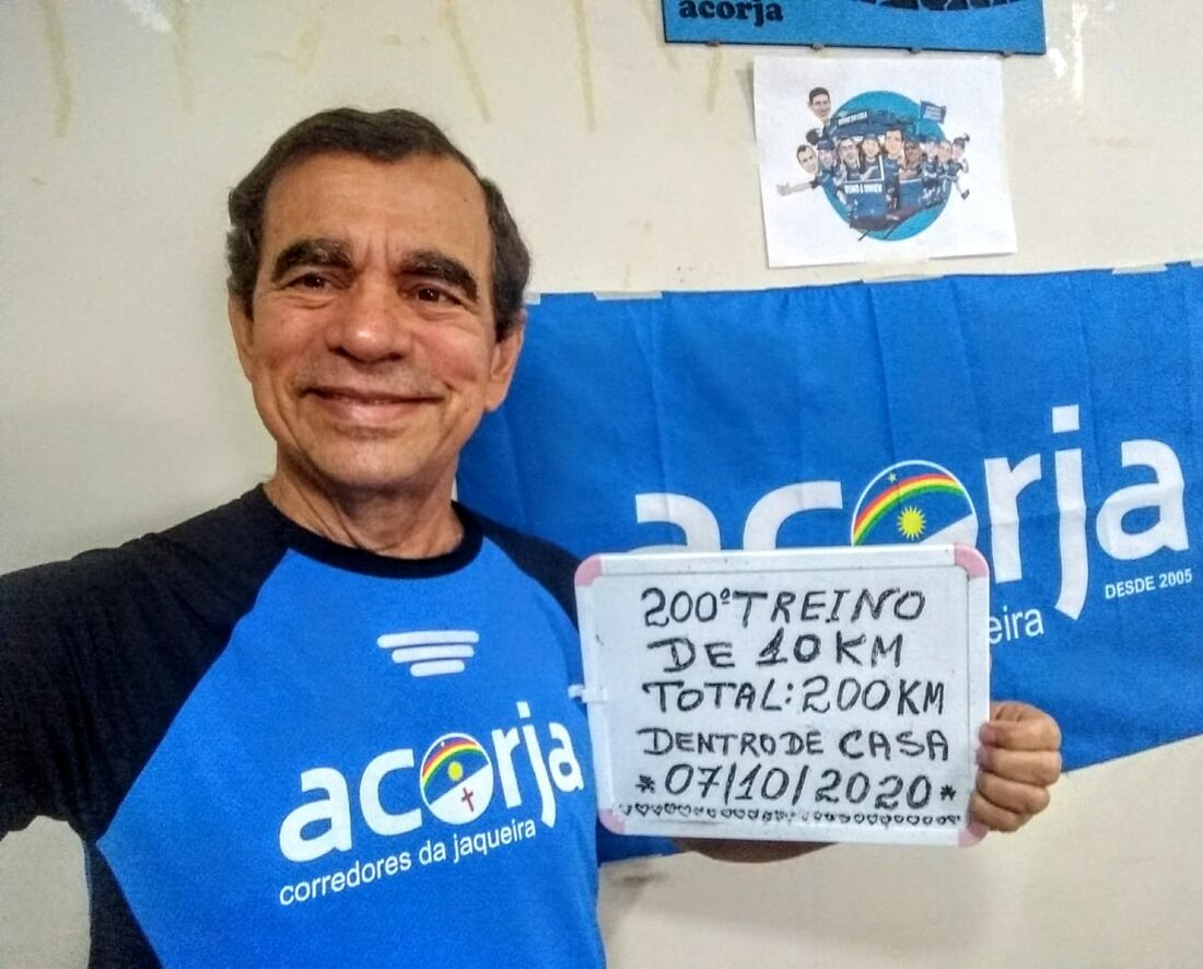 Lula Holanda chegou aos 2000 km corridos em casa