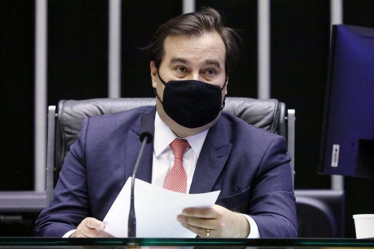 O presidente da Câmara, Rodrigo Maia