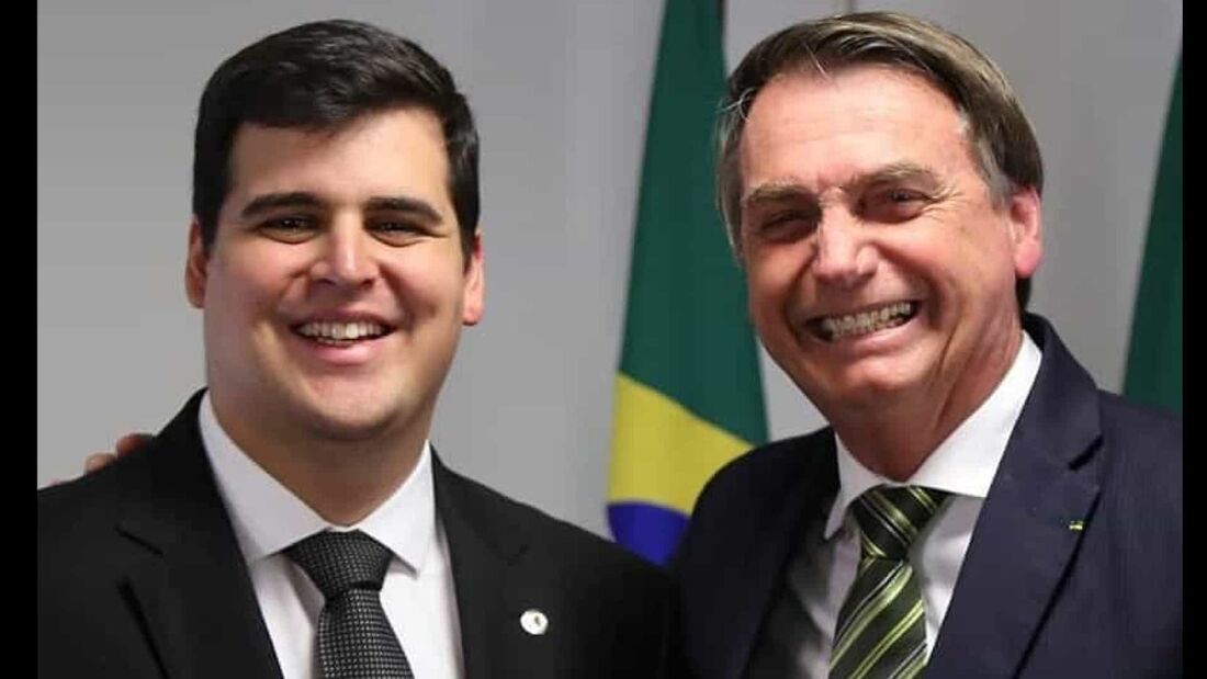 Bruno Engler e Jair Bolsonaro