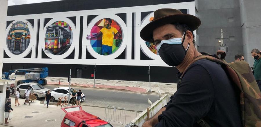 Eduardo Kobra homenageou Pelé