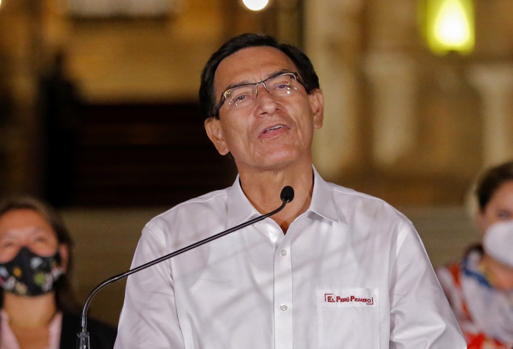 Ex-presidente do Peru, Martín Vizcarra