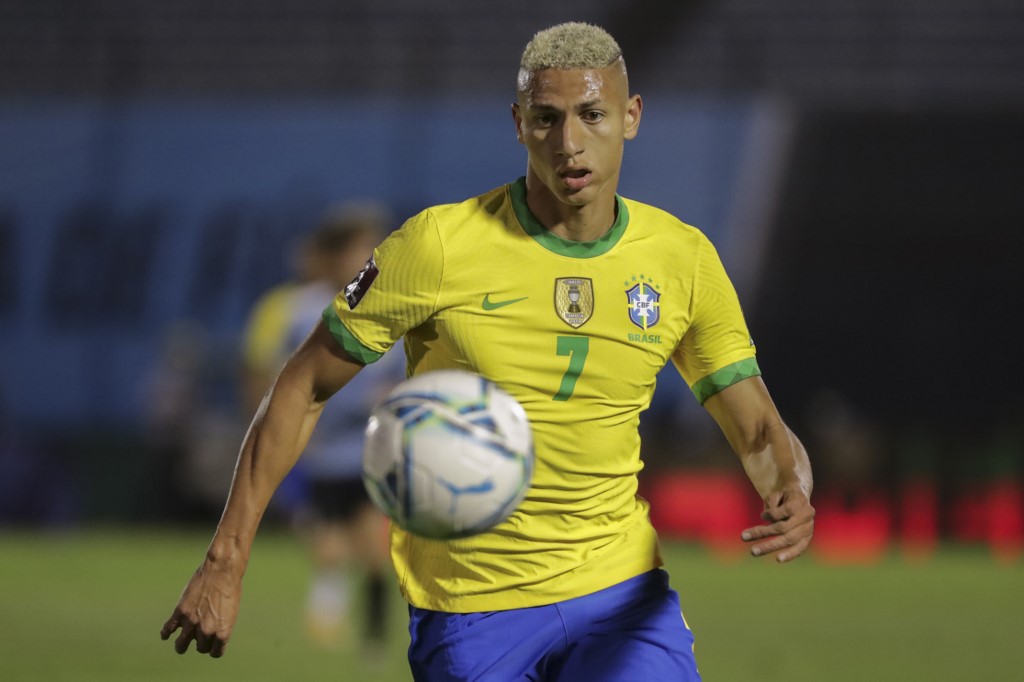 Richarlison marcou gol da vitória sobre o Uruguai