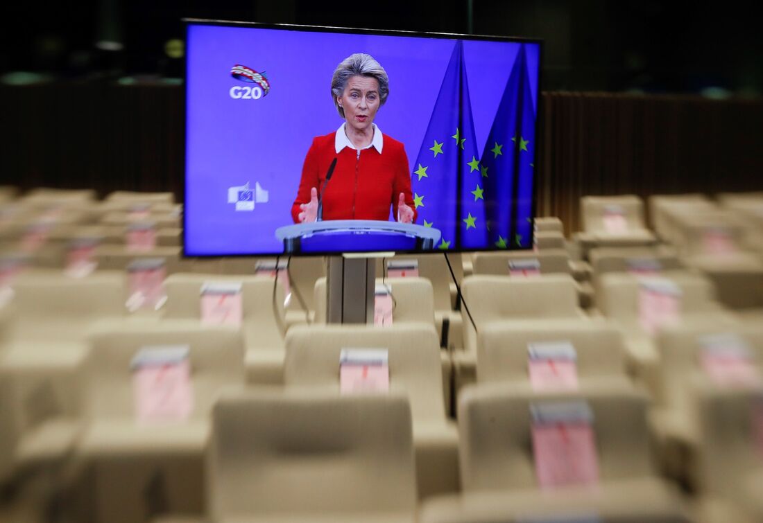 A presidente da Comissão Europeia, Ursula Von Der Leyen