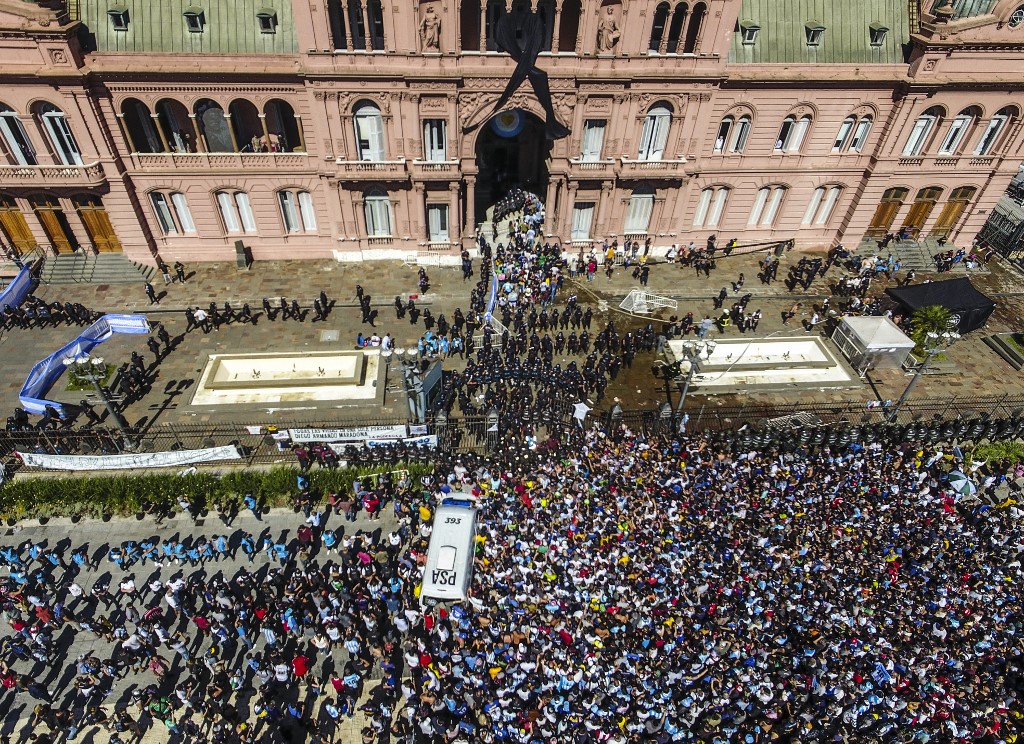 Velório de Maradona na Casa Rosada