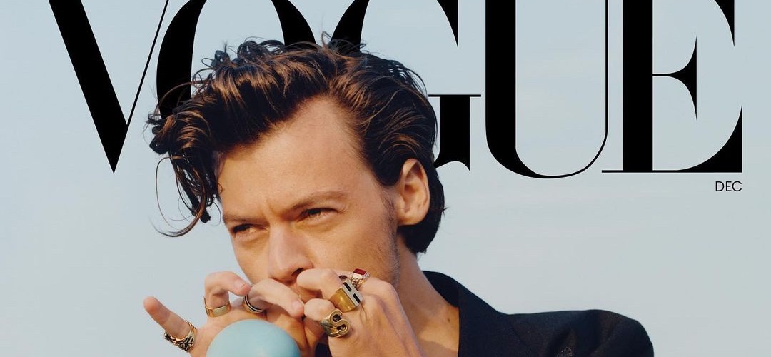 Harry Styles, na capa da Vogue de dezembro