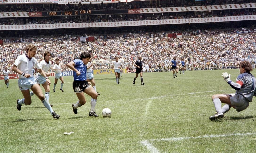 Jogo Argentina x Inglaterra, de 1986