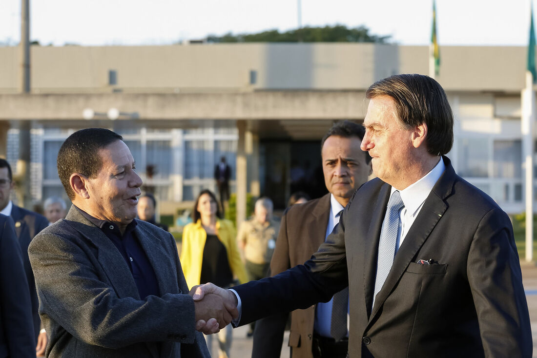 Hamilton Mourão e Jair Bolsonaro