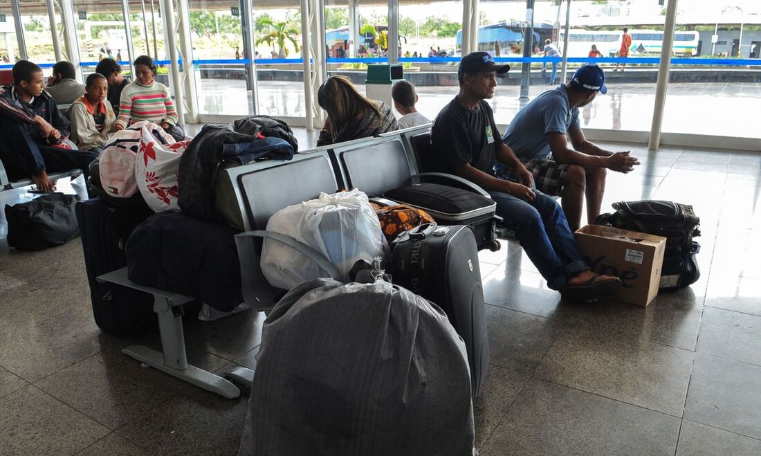 Embarque em estação rodoviária