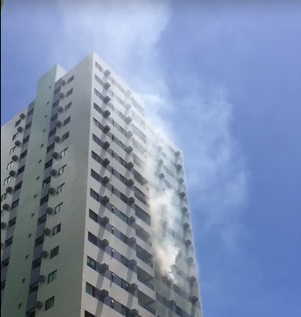 Incêndio atinge apartamento na Zona Norte do Recife