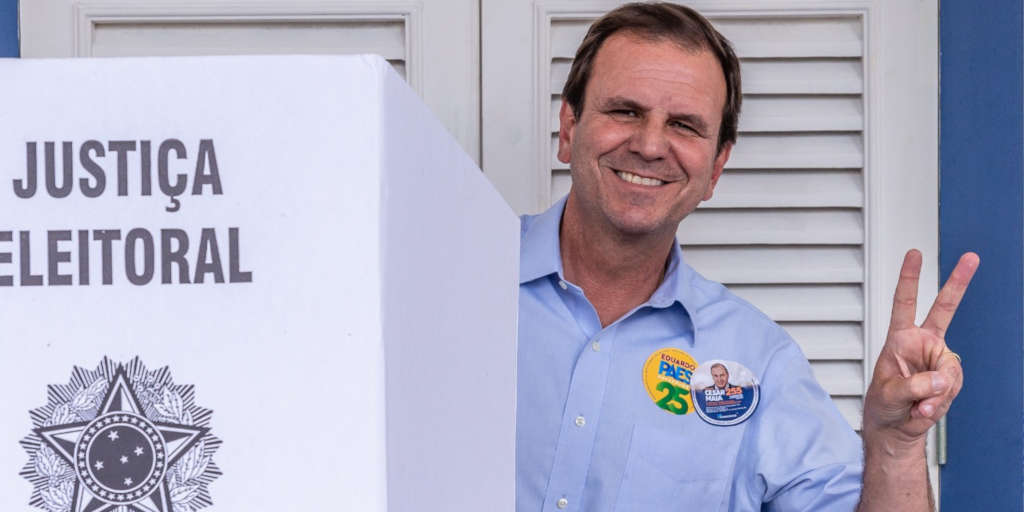 Eduardo Paes (MDB) lidera votos na cidade do Rio de Janeiro