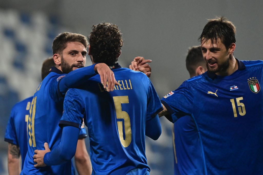 Itália lidera o Grupo 1 da Liga A com nove pontos, um a mais que a segunda colocada, Holanda