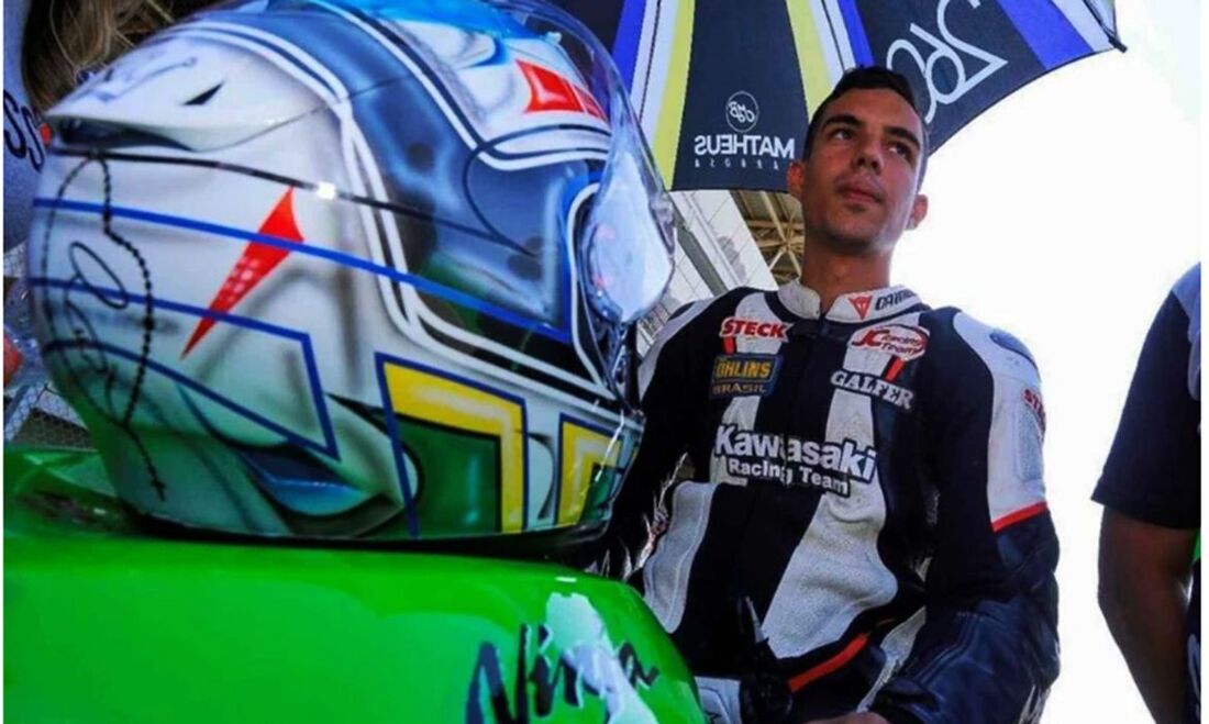 Matheus Barbosa perdeu o controle da moto