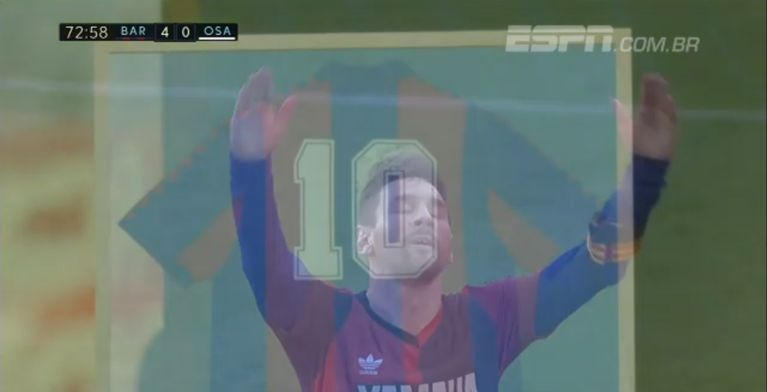 Messi prestu homenagem a Maradona, na vítória do Barça sobre o Osasuna