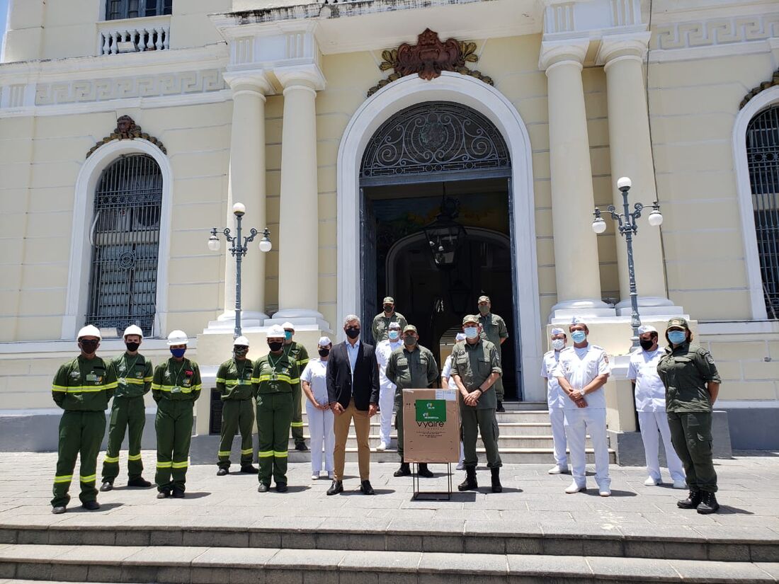 Doação de respiradores para a rede de saúde de Pernambuco pela Celpe