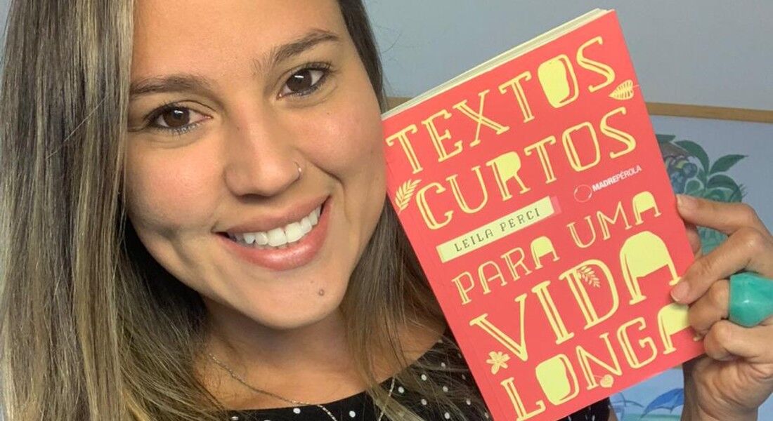 Leila Perci, autora de “Textos curtos para uma vida longa”