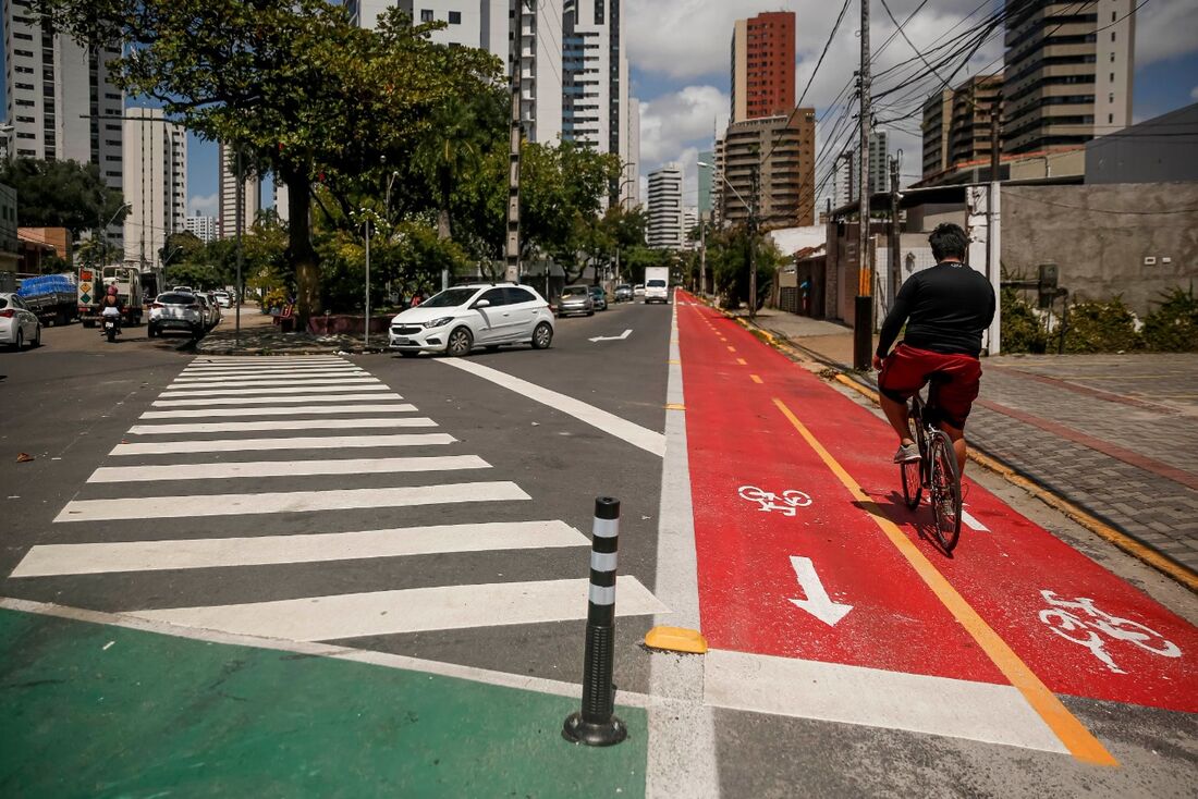 Ciclofaixa no Recife