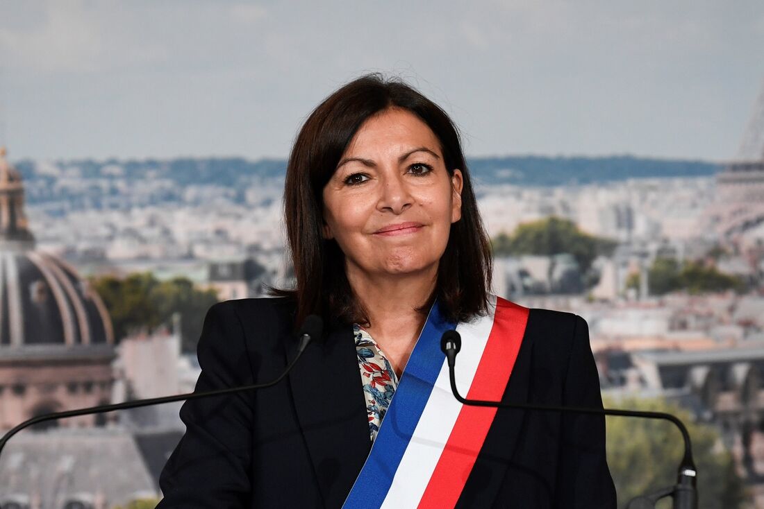 A prefeita de Paris, Anne Hidalgo