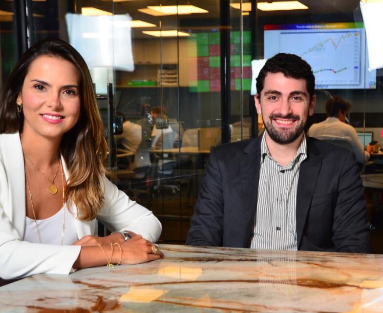 Camila Haeckel do Inspiração Invest, e Lucas Canuto, sócio da Athena-BGA