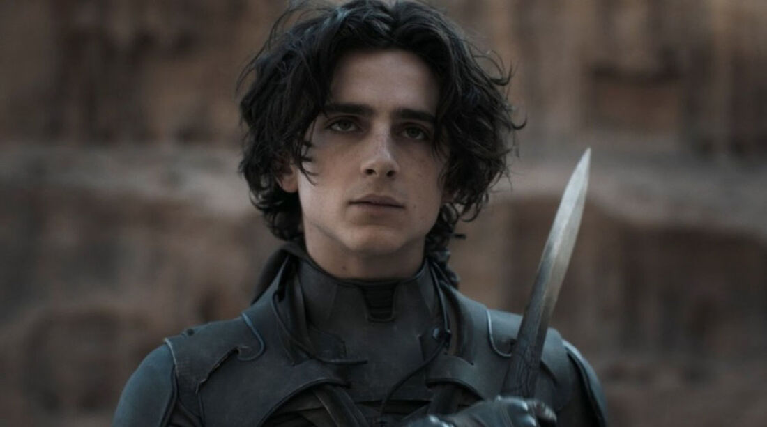 Timothée Chalamet vive o protagonista Paul Atreides em 'Duna'