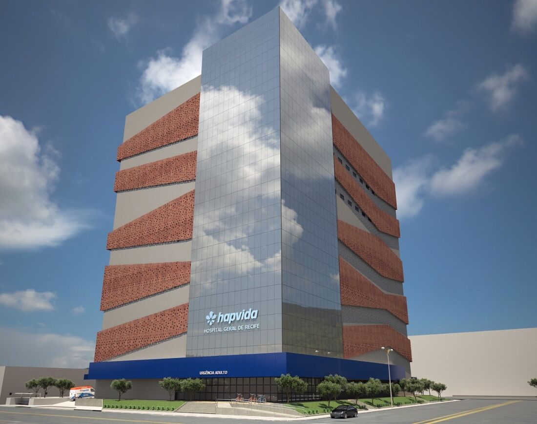 Projeção Hospital Geral do Recife, do Hapvida