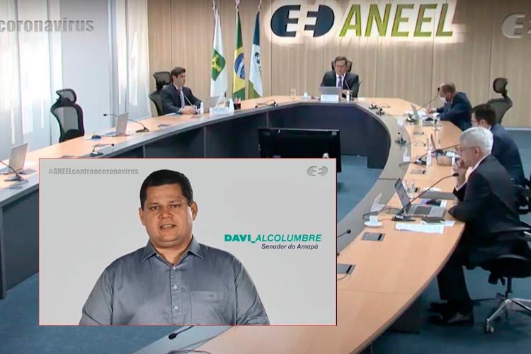 Videoconferência com a Aneel teve participação do presidente do Senado