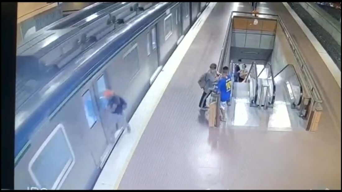 Vídeo mostra momento do incidente na plataforma da Estação Camaragibe