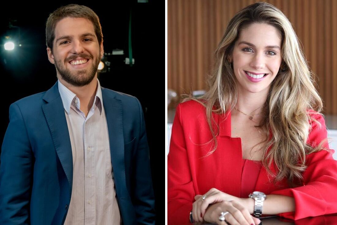 Eduarda Vieira, do Inspiração Invest e João Arthur Almeida, especialista em investimentos pela Anbima