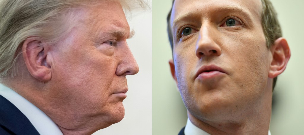 Donald Trump e Mark Zuckerberg