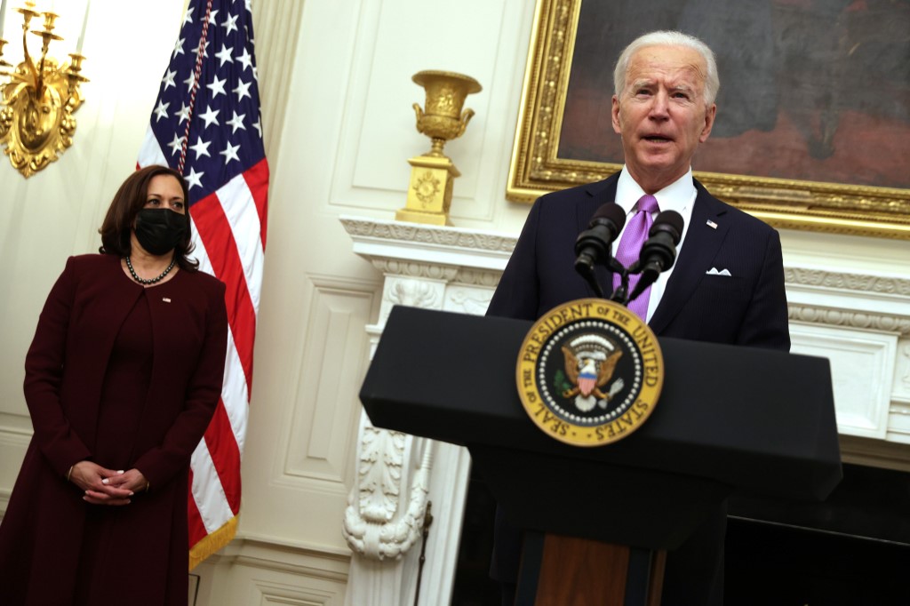 Presidentes dos EUA Joe Biden e Vice Kamala Harris