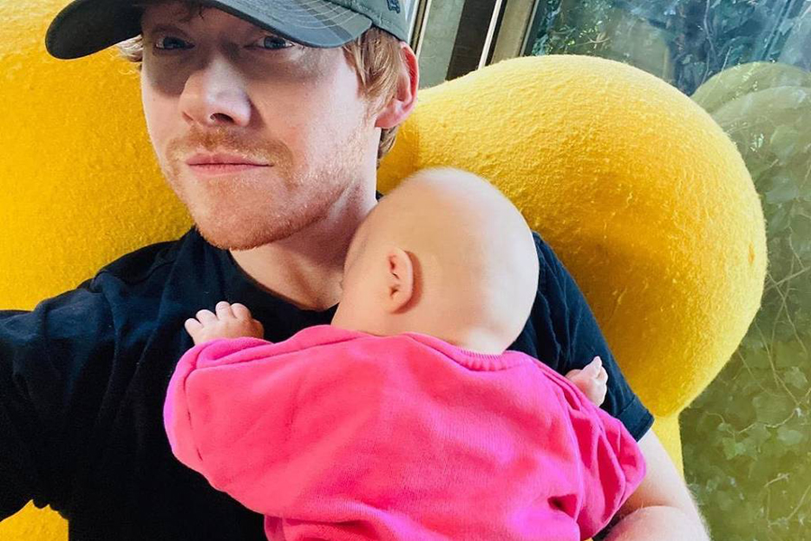 Rupert Grint e sua filha, Wednesday