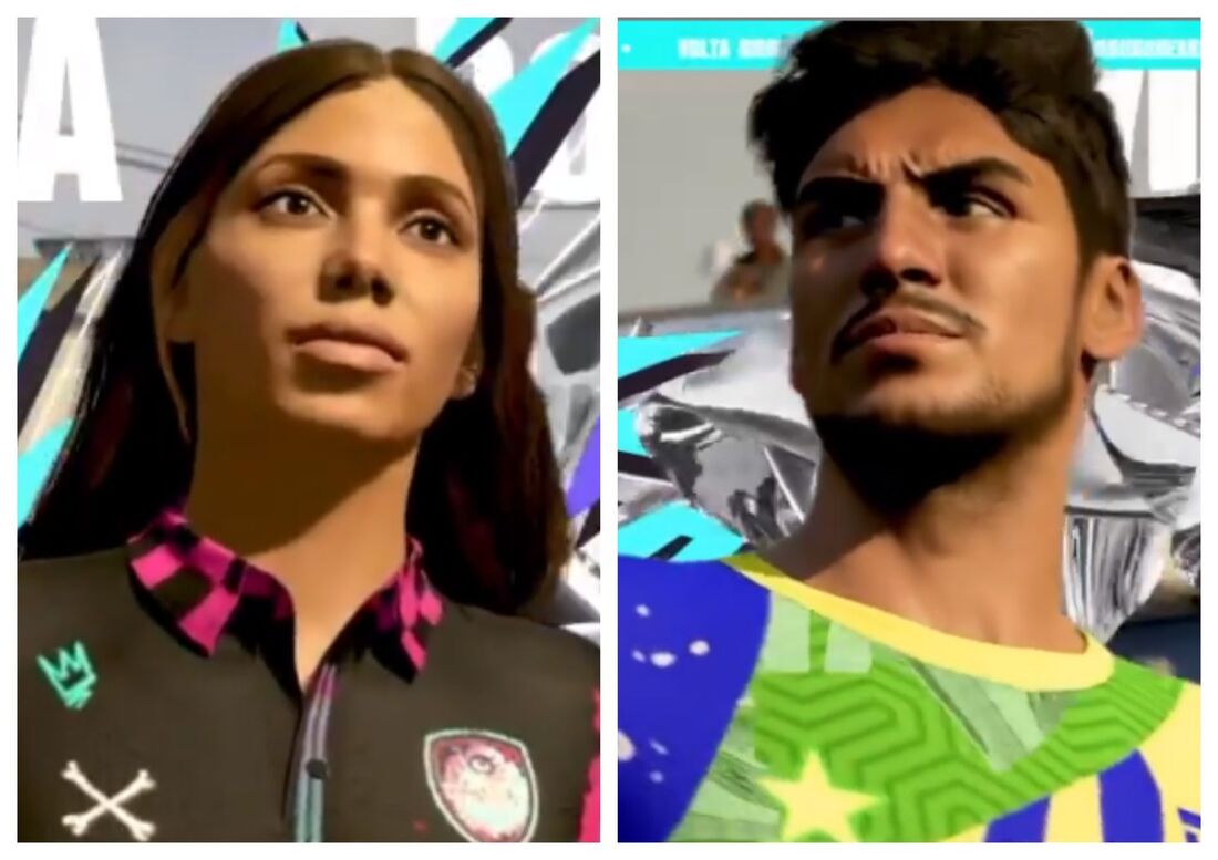 Anitta e Gabriel Medina no FIFA 21