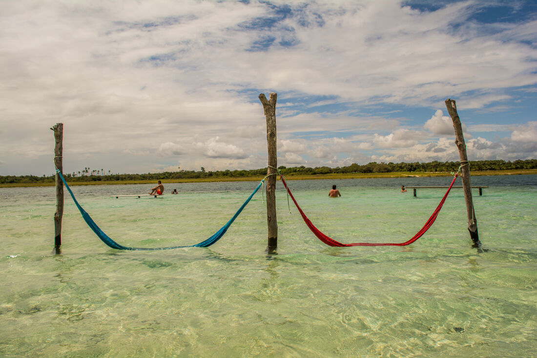 As famosas redinhas de Jeri: águas claras e hora de relaxar em nível máximo!