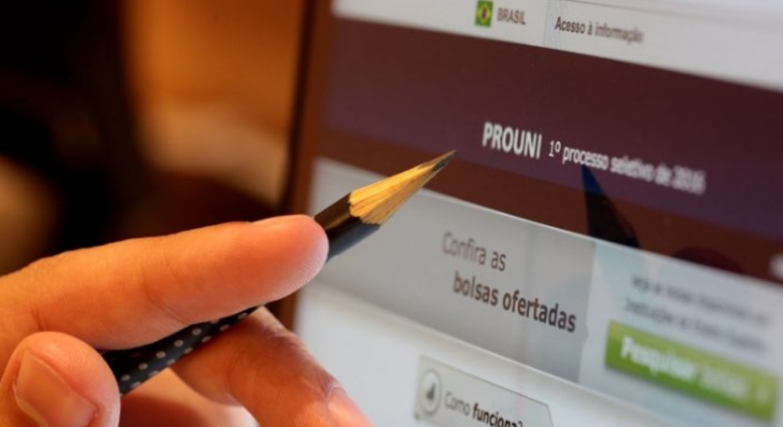 Site do ProUni, programa que seleciona estudantes para bolsas de estudos em instituições privadas de ensino superior