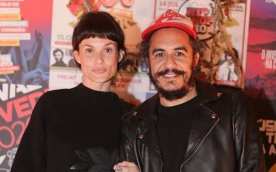 Luiza Machado e Marcelo D2 em foto publicada no Instagram; infectado, casal está em isolamento