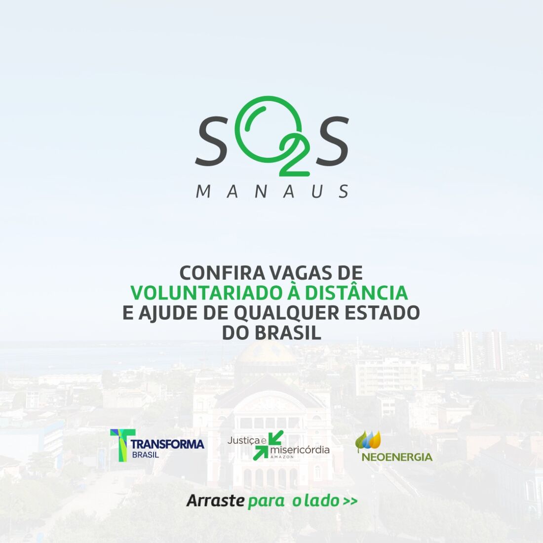 #SOSMANAUS está recrutando voluntários para ajudar população manauara