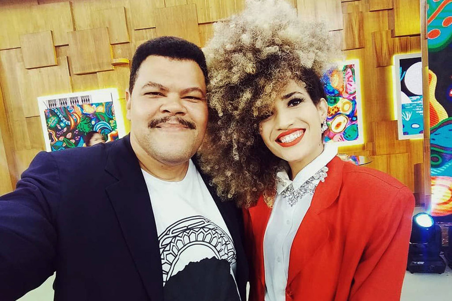 Babu Santana com a aagora ex-namorada, a influenciadora e atriz alagoana Tatiane Melo