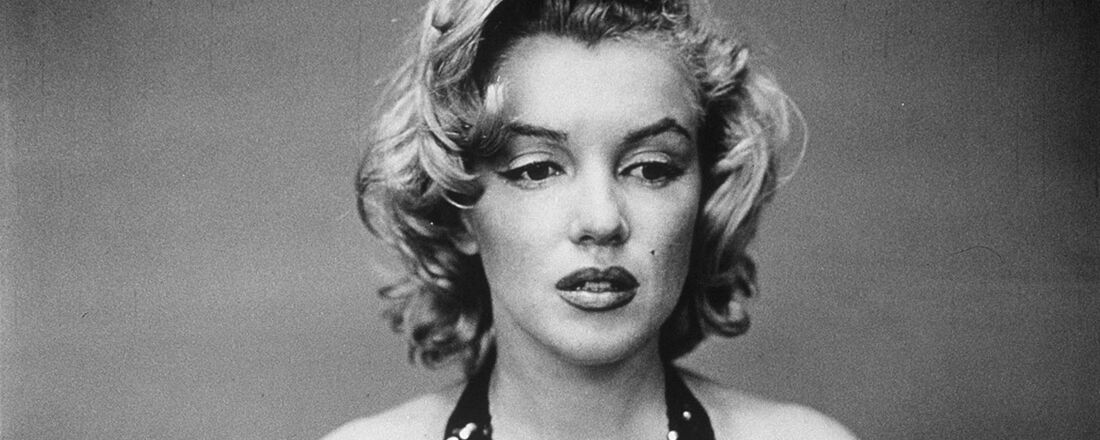 A atriz Marilyn Monroe, fotografada em 1957 por Richard Avedon