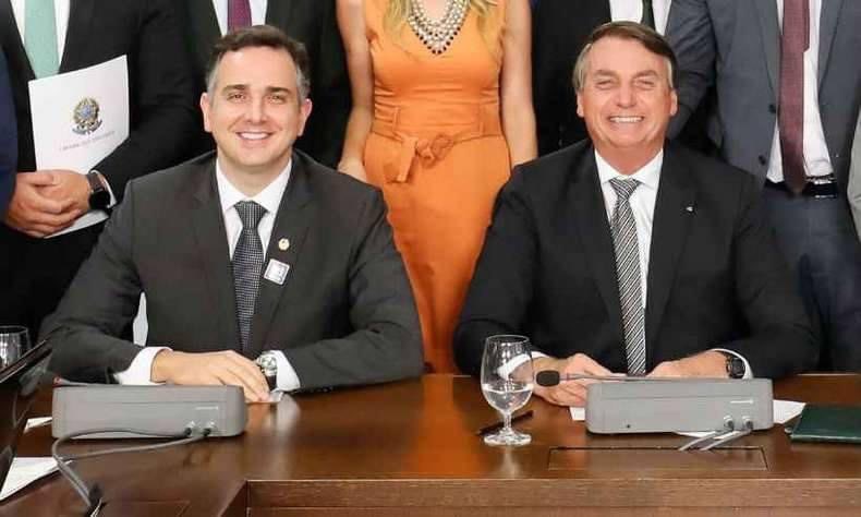 Rodrigo Pacheco e Jair Bolsonaro