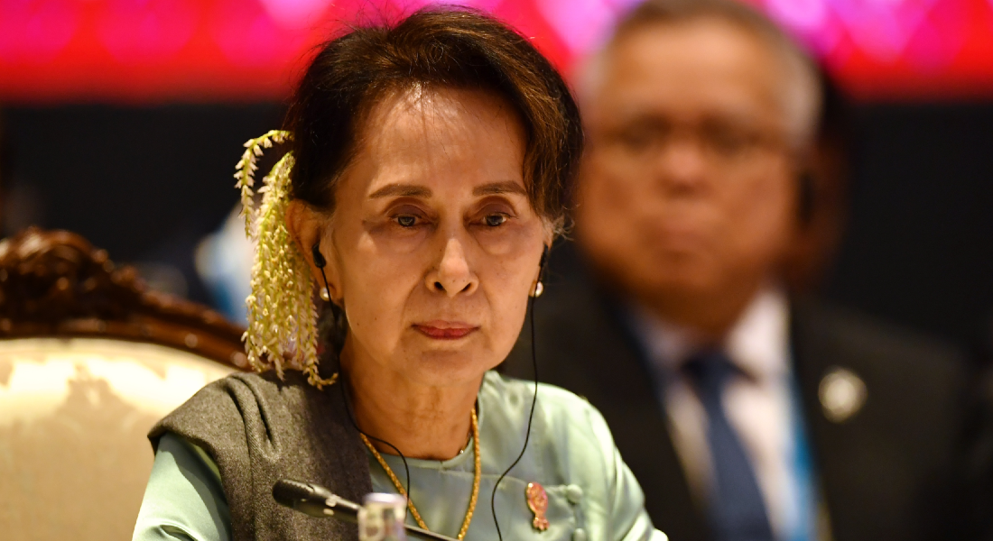 A ex-líder de Estado de Myanmar, Aung San Suu Kyi