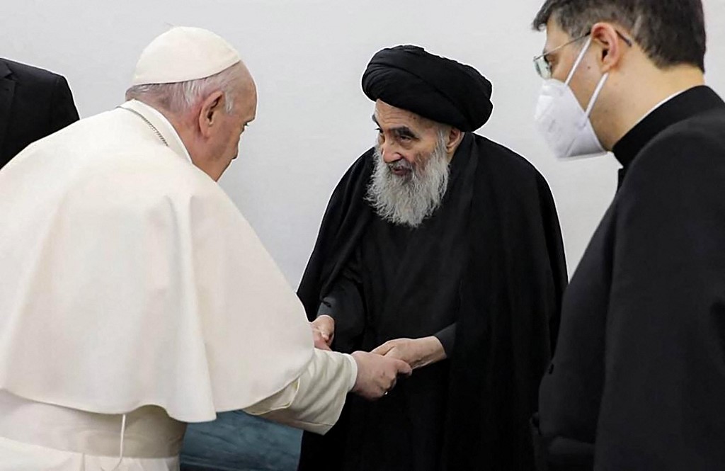 Papa Francisco e o aiatolá xiita Sistani